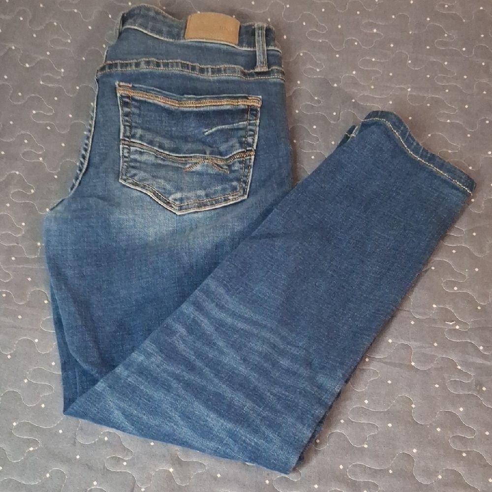 BKE Victoria Cropped Blue Denim Jeans size 26